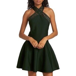 Marciano by Guess Dark Green Luana Fit and Flare Dress